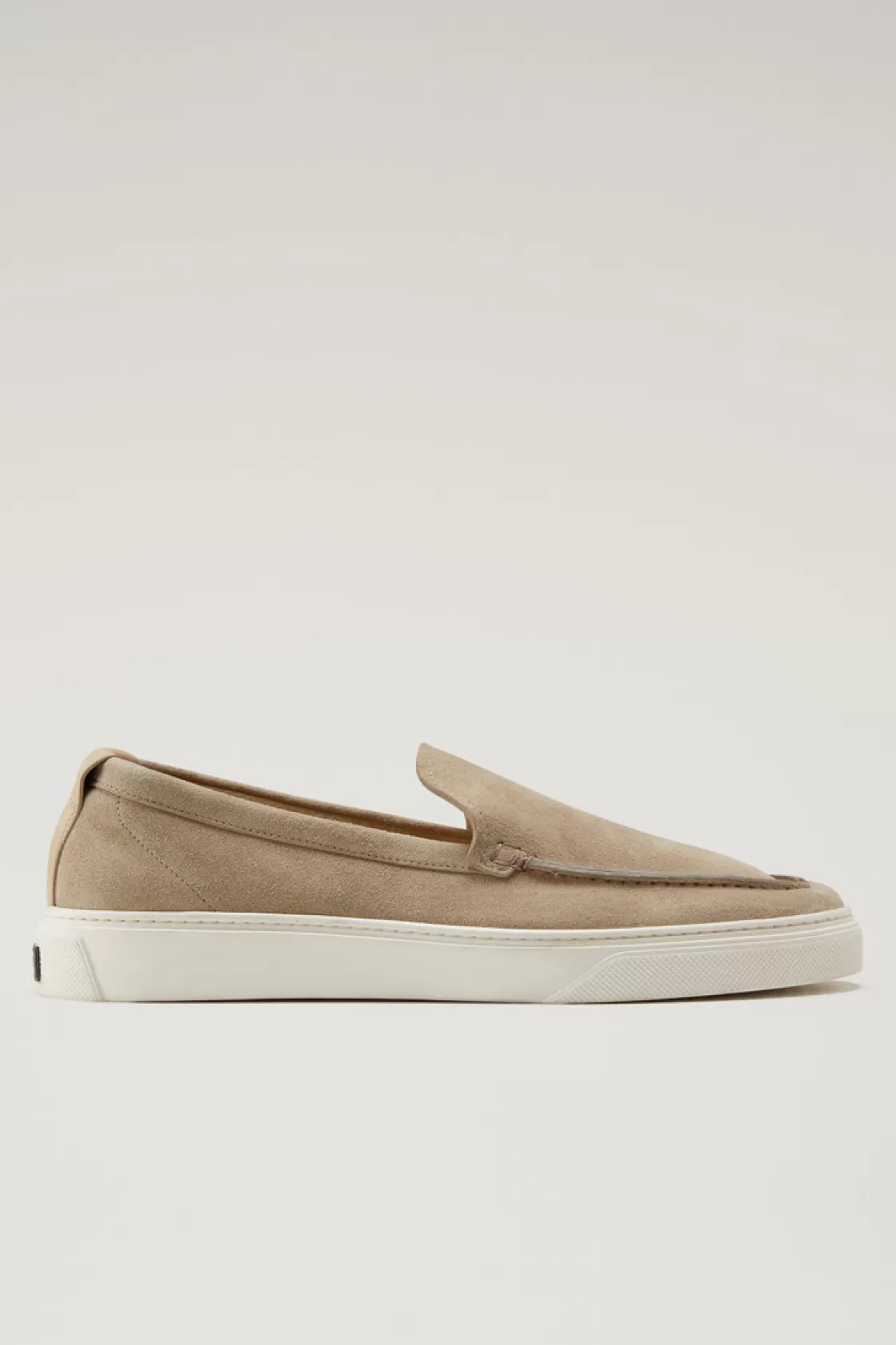 Boat Shoes & Sandals>woolrich Slip-on Loafers In Suede Beige