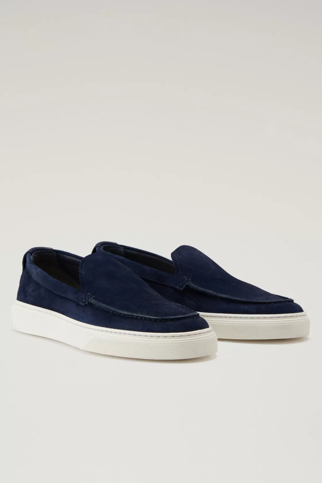 Boat Shoes & Sandals>woolrich Slip-on Loafers In Suede Blue