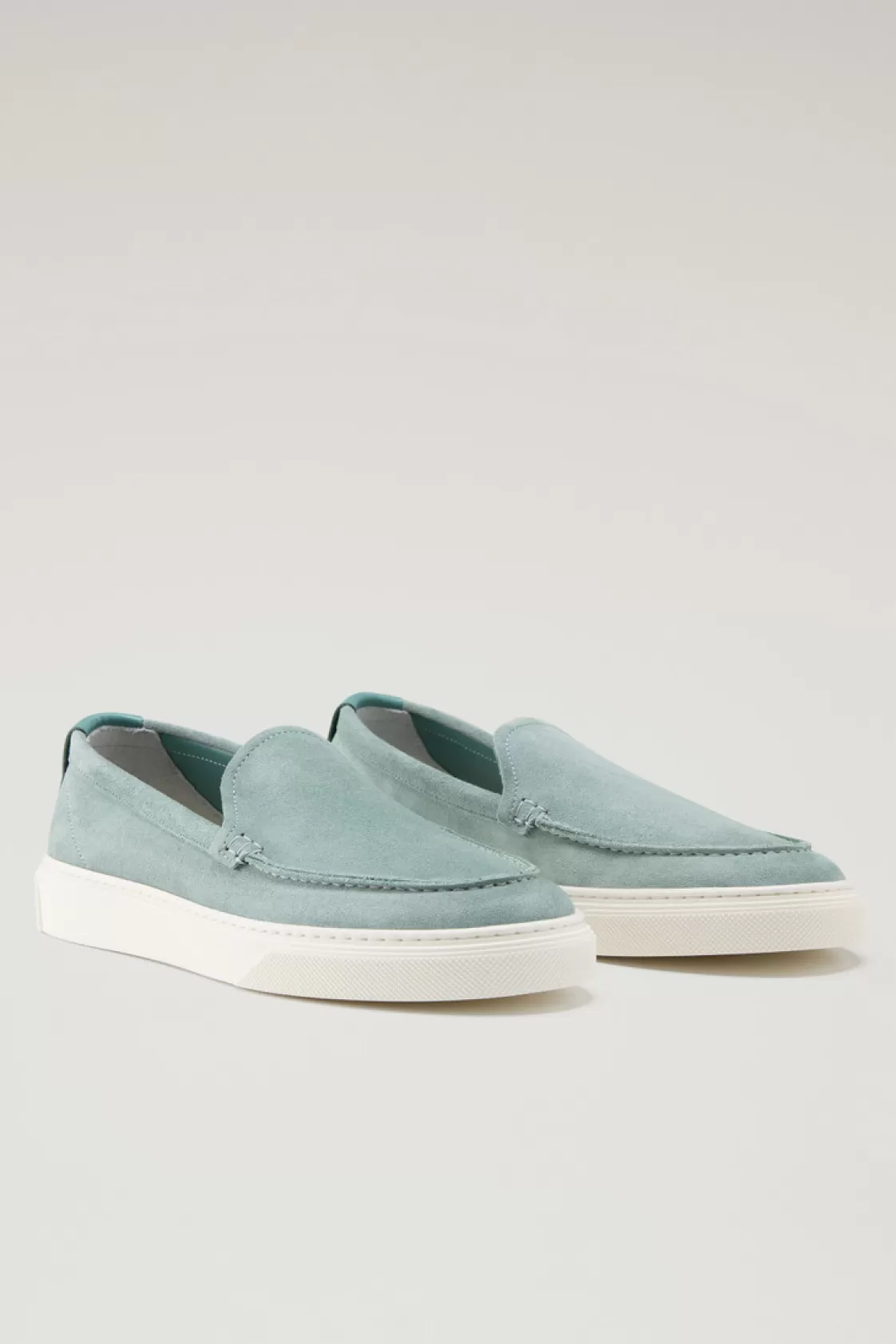 Boat Shoes & Sandals>woolrich Suede Leather Loafers Green