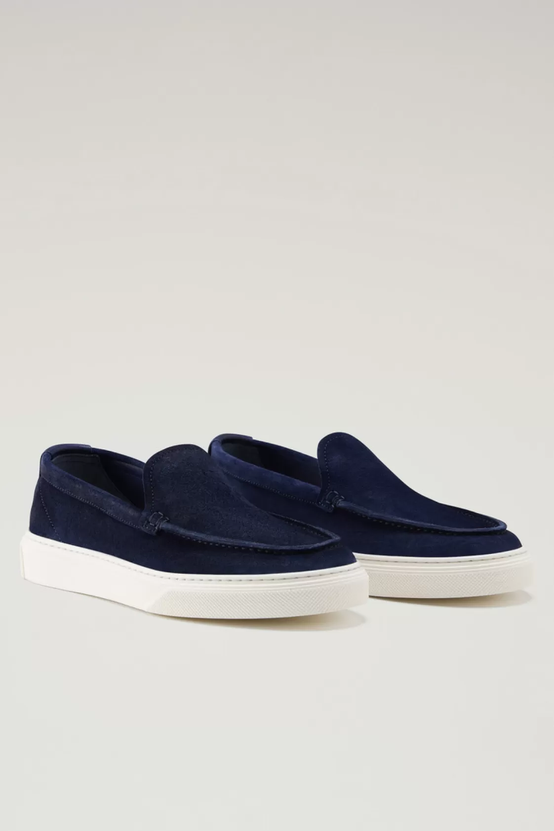 Boat Shoes & Sandals>woolrich Suede Leather Loafers Blue