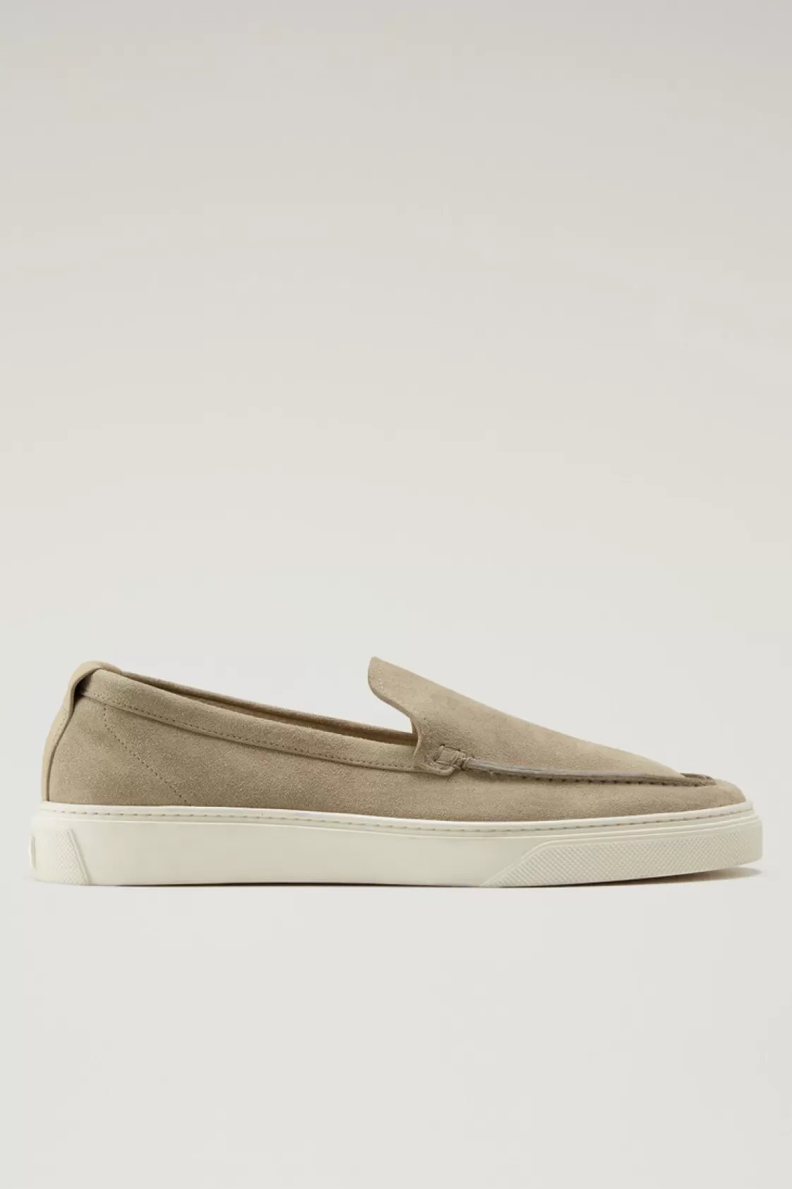 Boat Shoes & Sandals>woolrich Suede Leather Loafers Beige