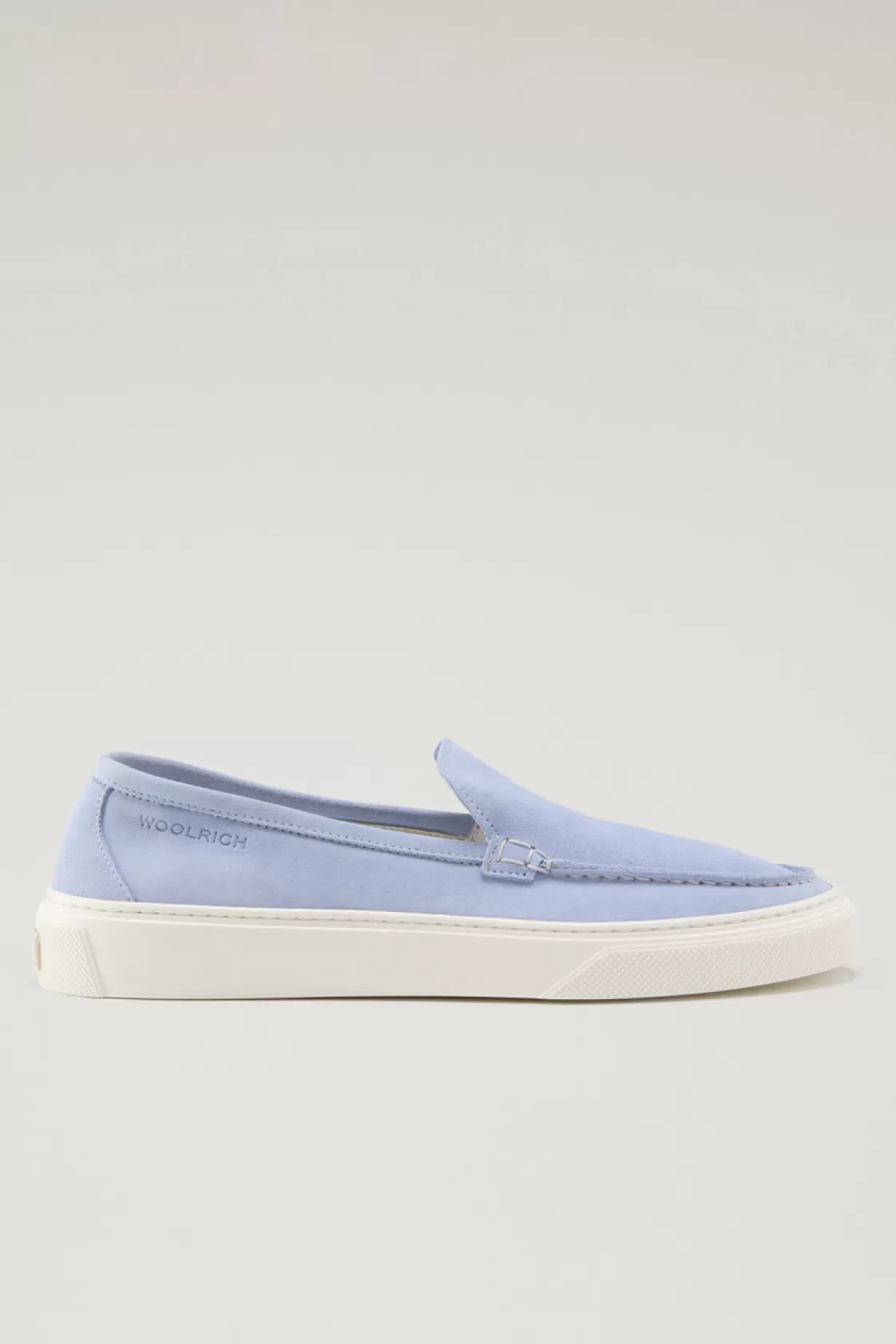 Boat Shoes & Sandals>woolrich Suede Slip-on Loafers Sky Blue