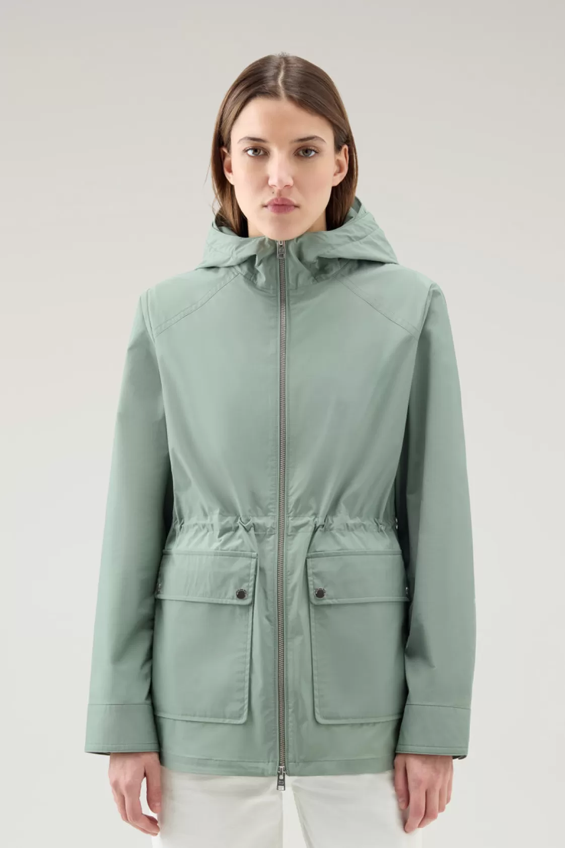 Jackets>woolrich Summer Jacket In Urban Touch Sage