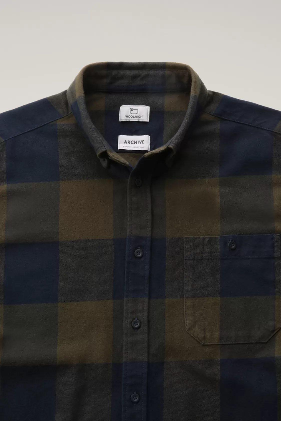 Flannels & Shirts>woolrich Trout Run Flannel Check Shirt Dark Green Buffalo