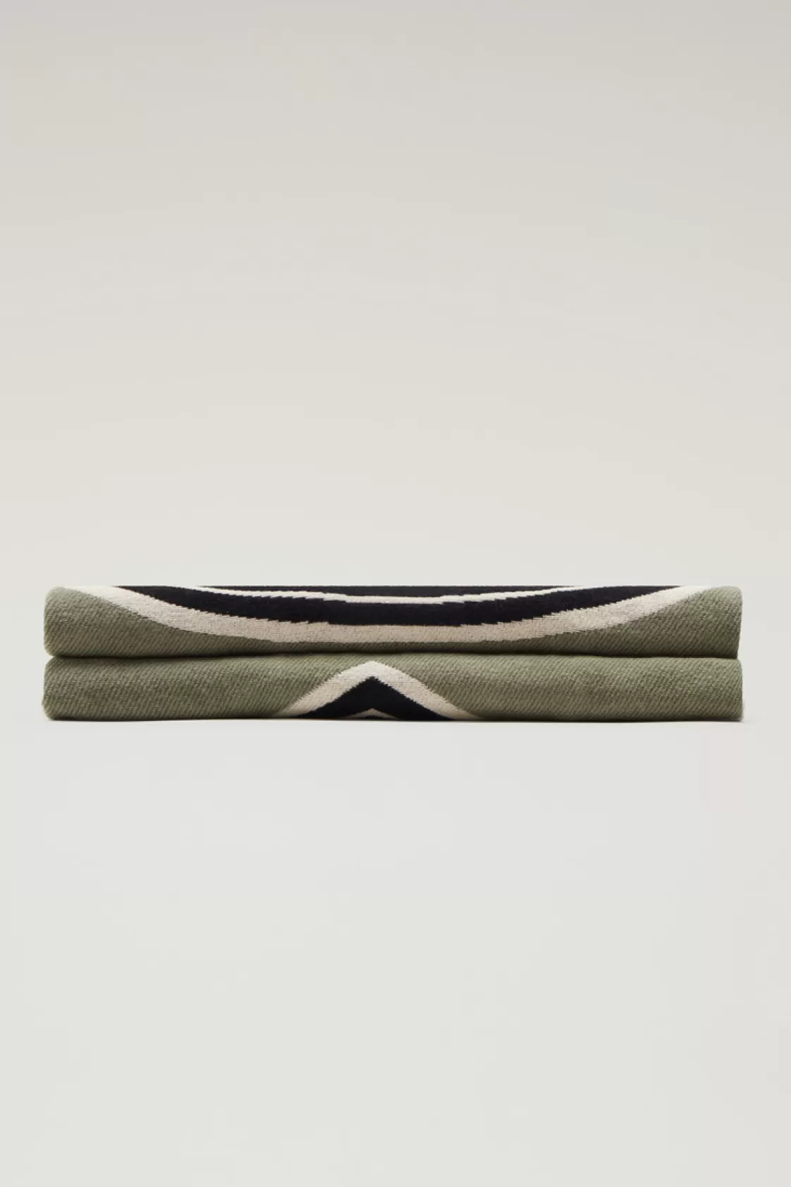 Blankets | Blankets>woolrich U.S. Trails Blanket In Pure Cotton Dark Green