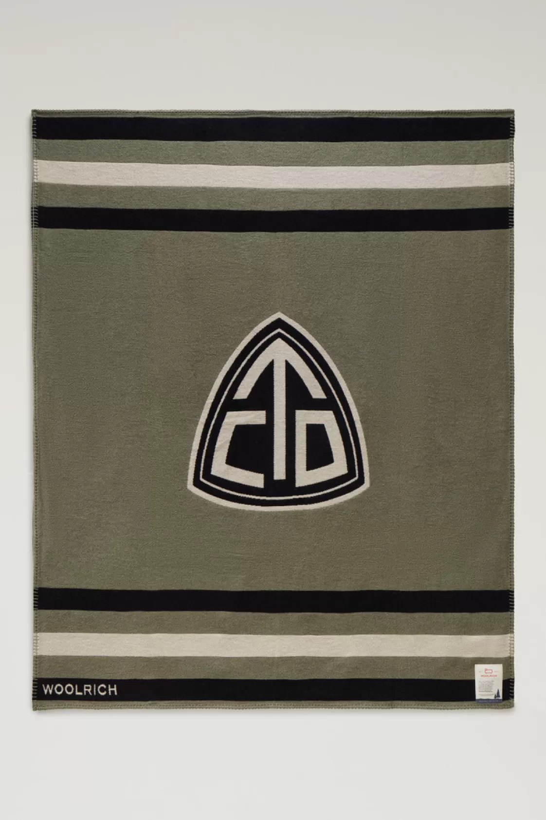 Blankets | Blankets>woolrich U.S. Trails Blanket In Pure Cotton Dark Green