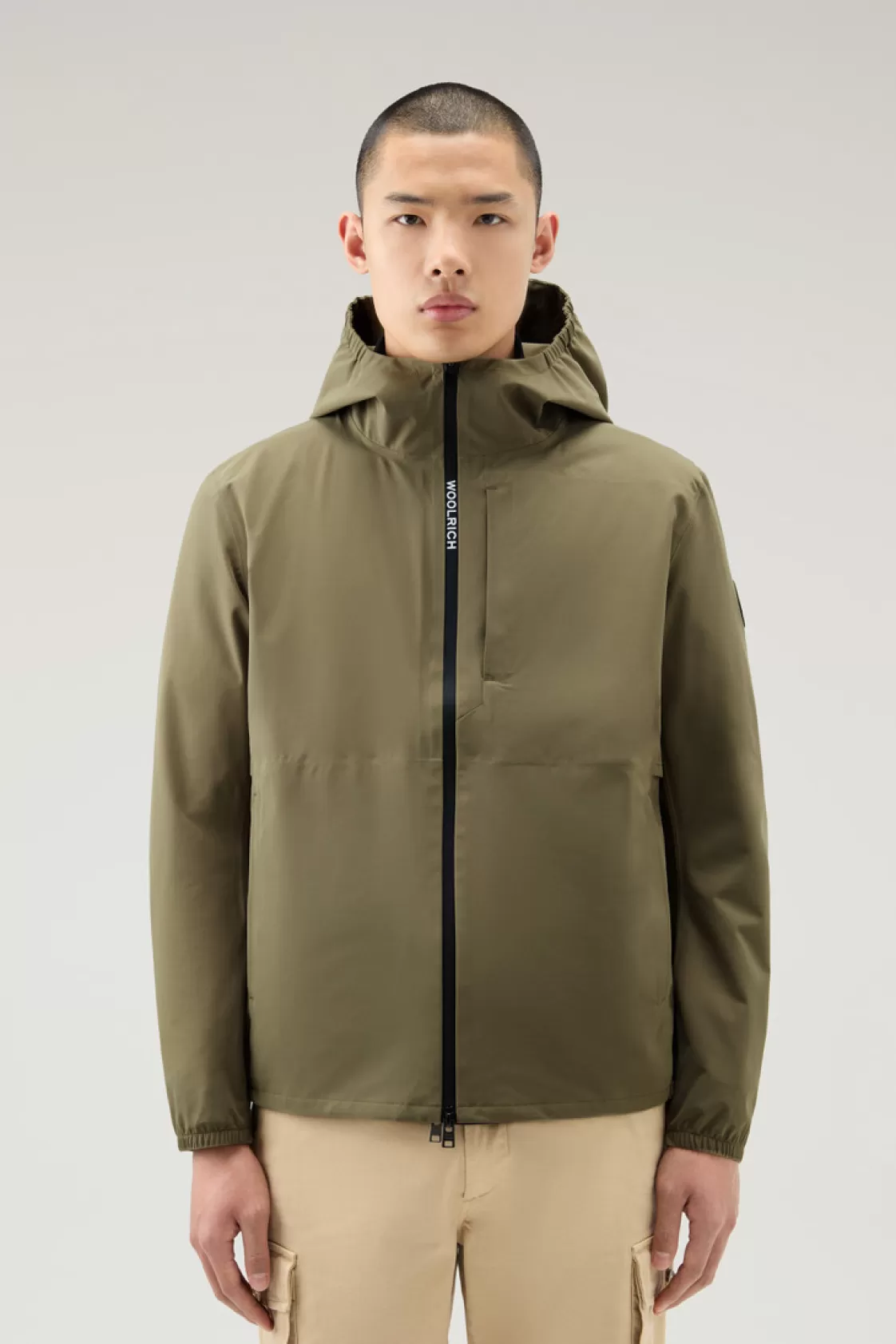 Waterproof | Jackets>woolrich Waterproof Pacific Hooded Jacket Lake Olive