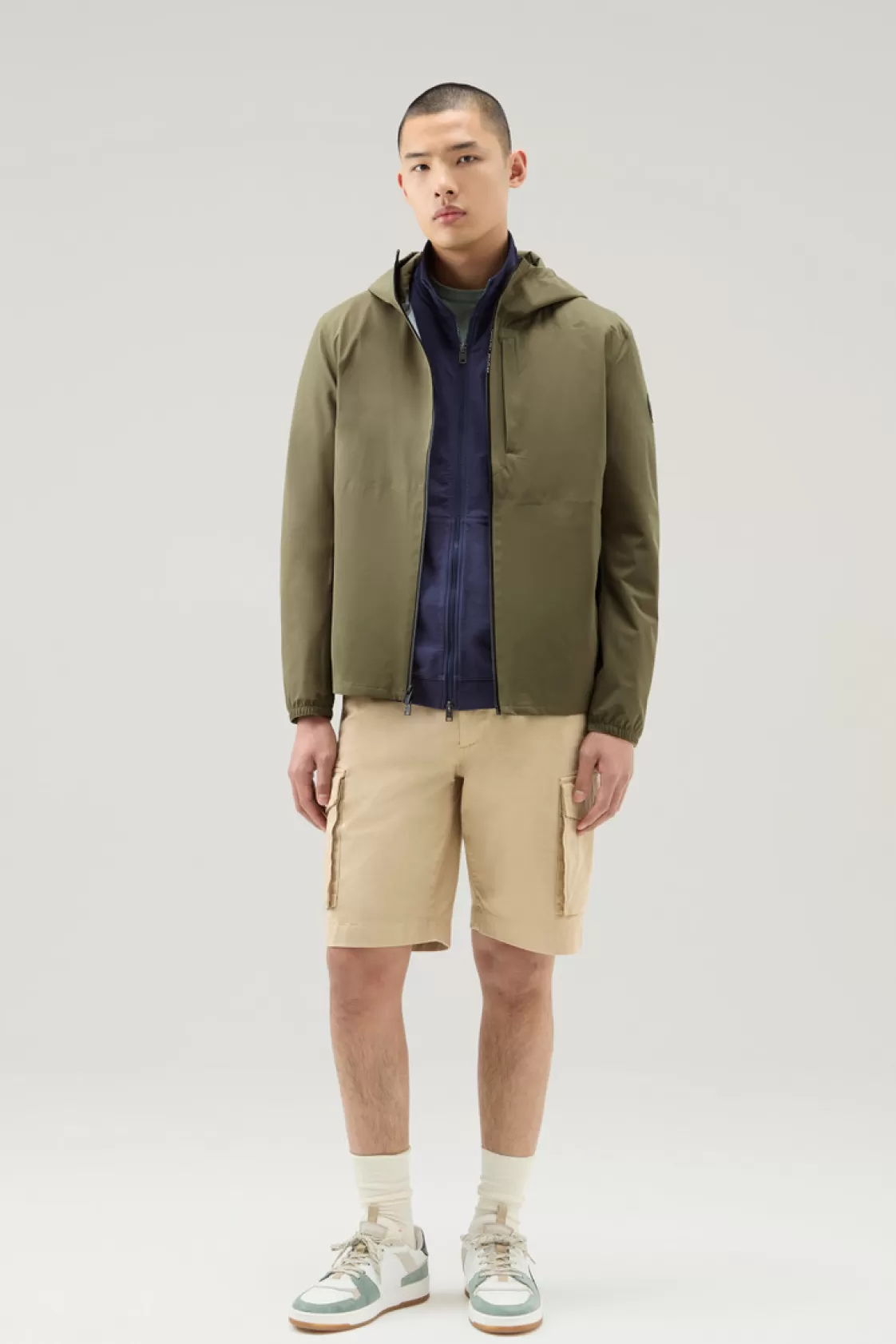 Waterproof | Jackets>woolrich Waterproof Pacific Hooded Jacket Lake Olive