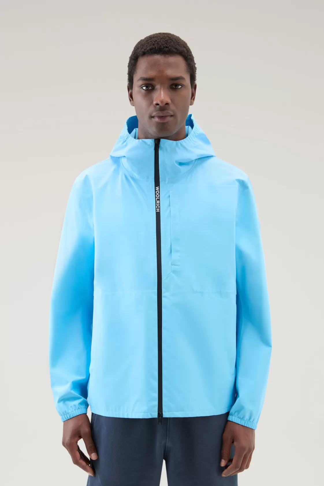 Waterproof | Jackets>woolrich Waterproof Pacific Hooded Jacket Alaskan Blue