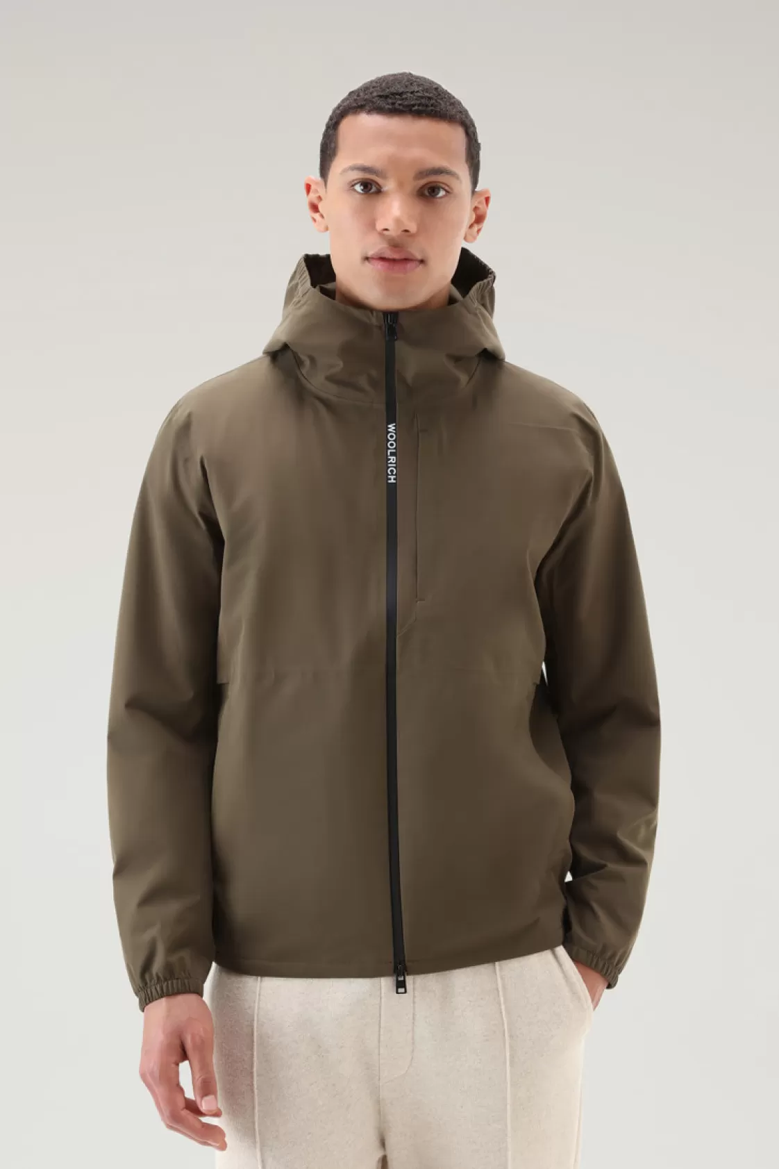 Jackets>woolrich Waterproof Pacific Hooded Jacket Dark Green